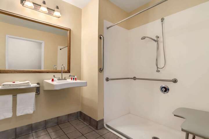 1 King Bed Superior Mobility Accessible Roll in Shower (3 of 14)