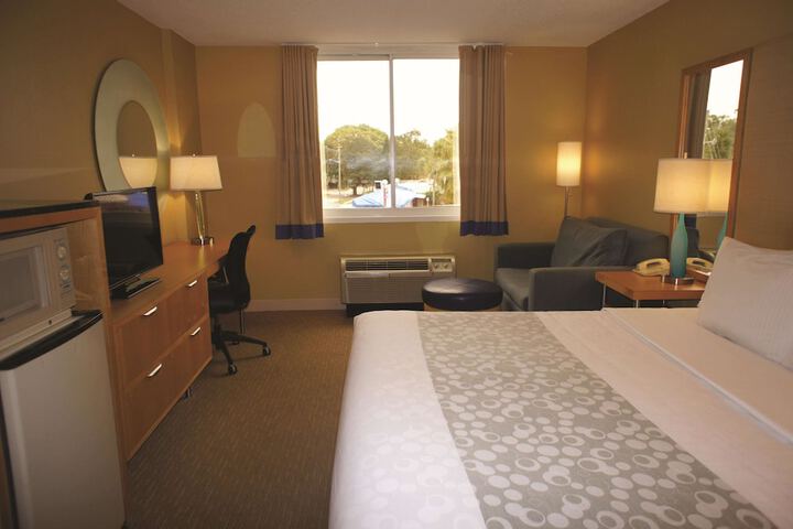 1 King Bed Mobility or Hearing Accessible Room Bathtub with Grab Bars (14 of 15)