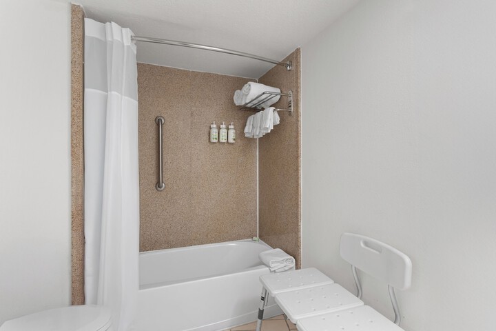 1 Queen Bed Mobility or Hearing Accessible Room Bathtub with Grab Bars (16 of 21)