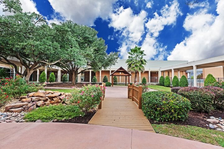 Outdoor wedding area