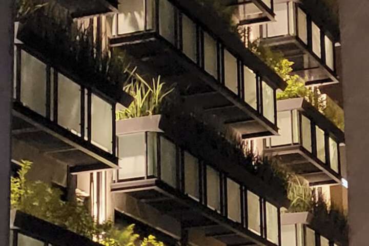 Exterior of Suites Mine