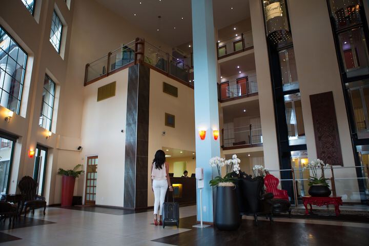 Interior entrance