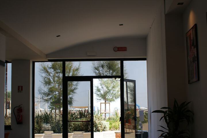 Interior entrance