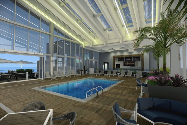 Rooftop pool