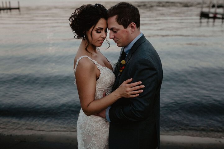 Outdoor wedding area