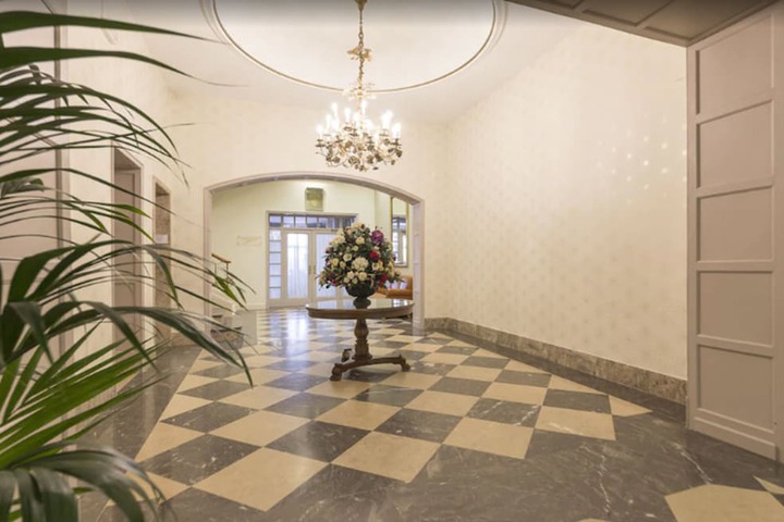 Interior entrance
