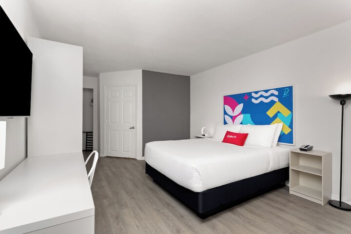 1 Queen Bed Mobility or Hearing Accessible Room Bathtub with Grab Bars (8 of 21)