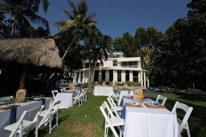 Outdoor wedding area