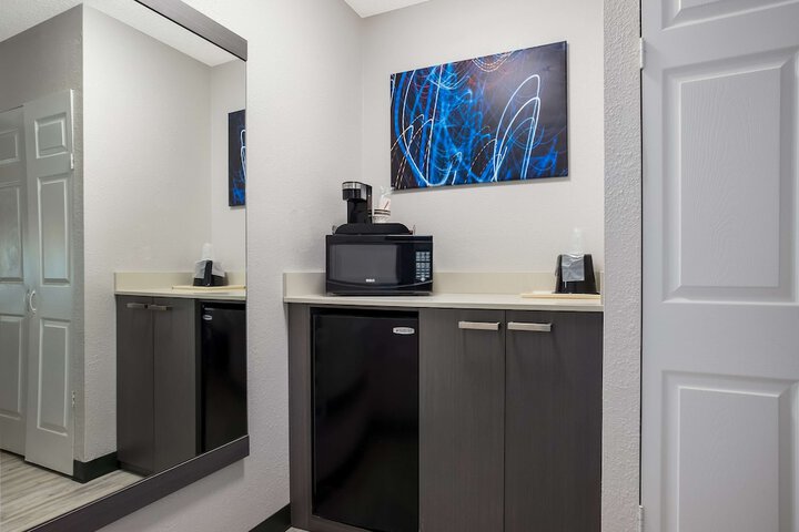 1 King Bed High Speed Internet Accessible Microwave and Refrigerator, Coffee Maker Iron and Ironing Board Hairdryer Continental Breakfast (7 of 10)