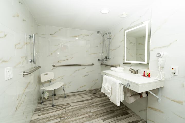 1 King Bed Microwave and Refrigerator Flat Screen Television High Speed Internet Accessible Coffee Maker Full Breakfast (2 of 13)