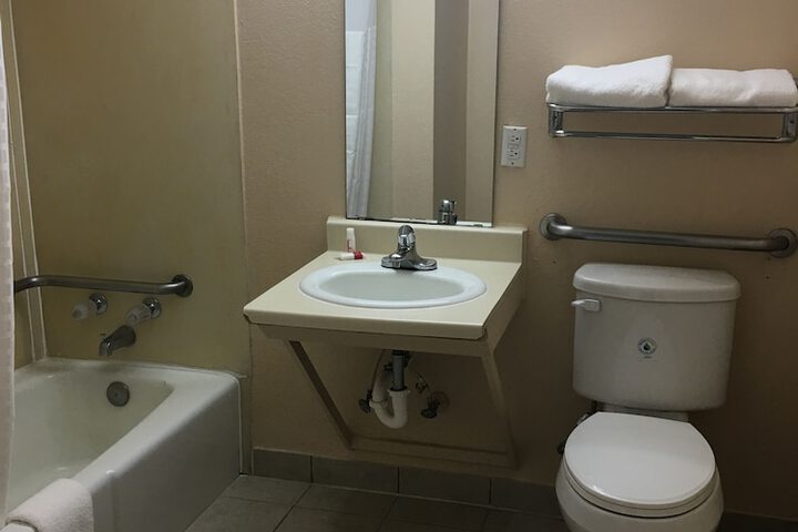 1 King Bed Mobility Hearing Accessible Room Bathtub with Grab Bars (18 of 18)