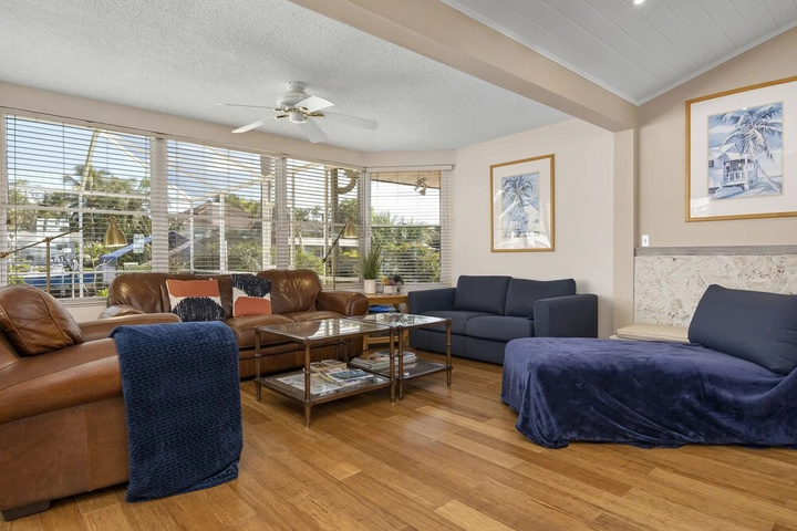 Exterior of Private Pool Home Located Off Sarasota Bay Boat Dock Access 2 Bedroom Home by RedAwning
