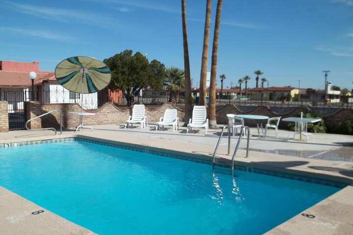 Swimming pool at Hacienda Motel