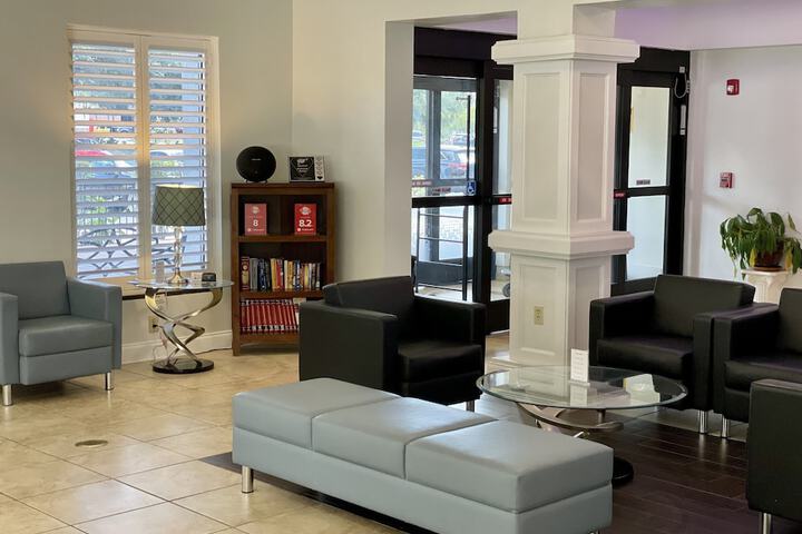 Lobby sitting area