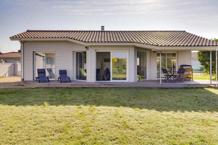 Maison contemporaine Biscarrosse 7 pers., 3 ch., Wi-Fi, sur terrain 700m², proche activités et plages - FR-1-521-44