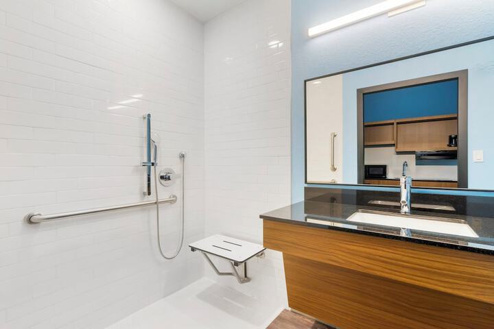 ADA Accessible Studio 1 Queen Bed with Roll in Shower (16 of 20)