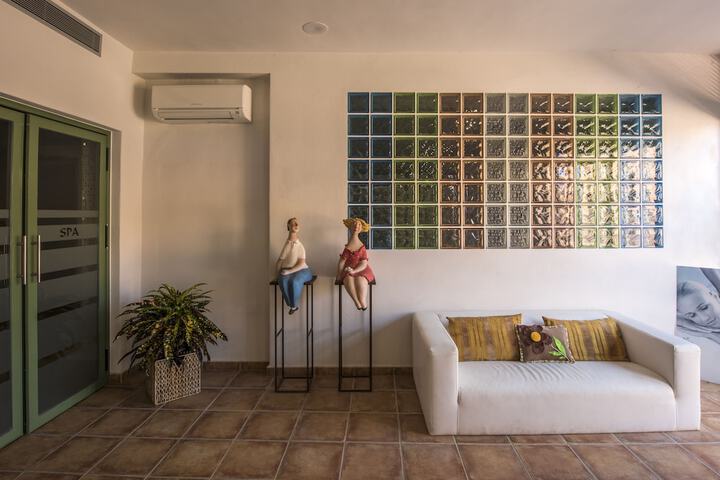 Interior entrance