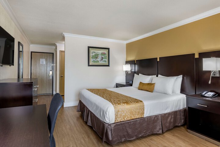 1 King Bed Refrigerator High Speed Internet Accessible Coffee Maker, Hairdryer Iron and Ironi (23 of 25)