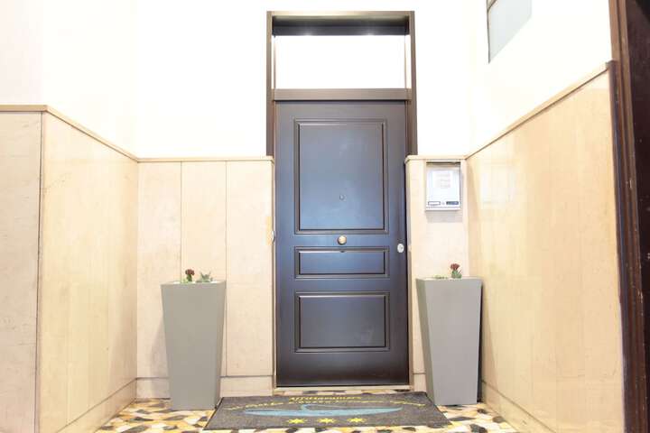 Interior entrance