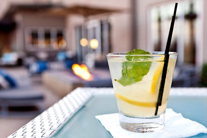 Poolside bar