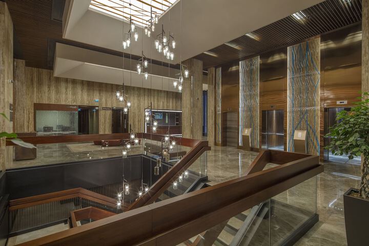 Interior entrance
