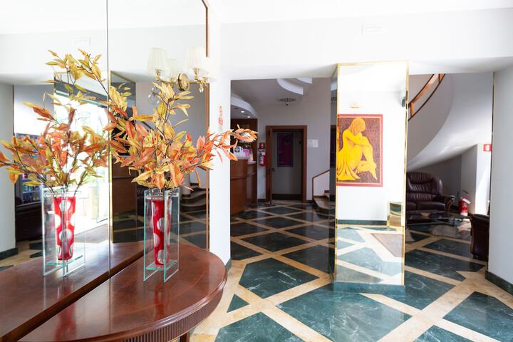 Interior entrance
