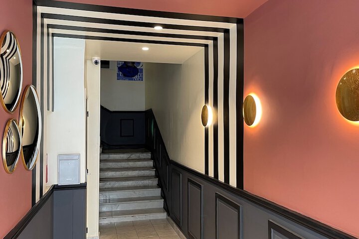 Interior entrance