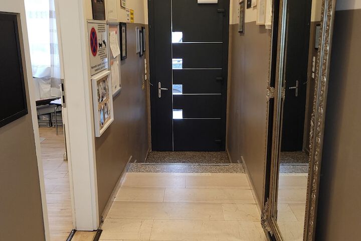 Interior entrance
