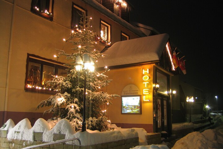 Front of property - evening/night