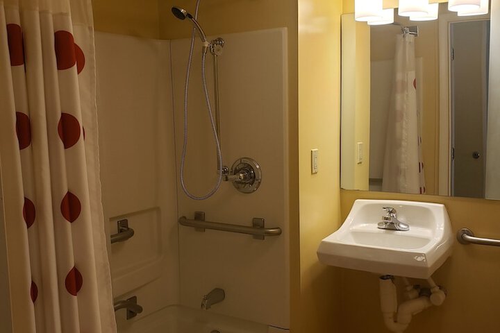 1 Queen Bed Mobility Accessible Hearing Impaired Studio Suite (10 of 23)