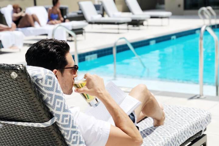Rooftop pool