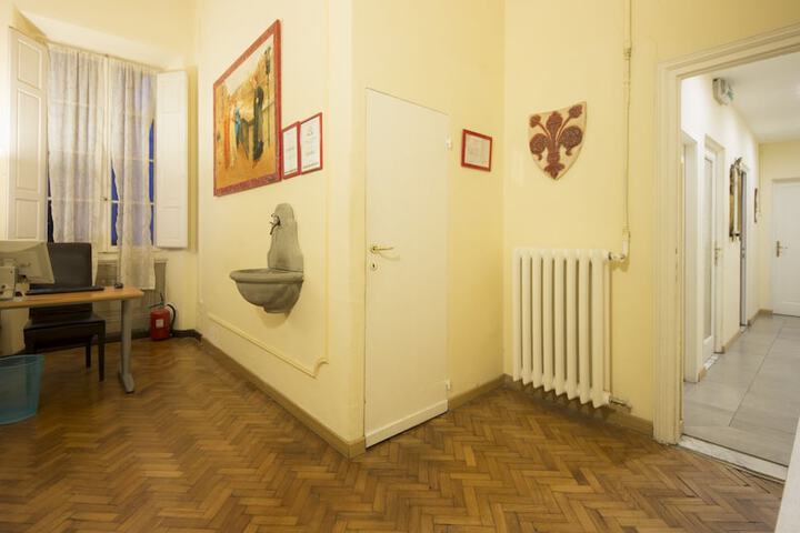 Interior entrance