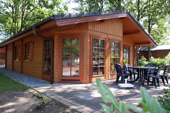 Wooden Chalet 30 km From Maastricht in Susteren
