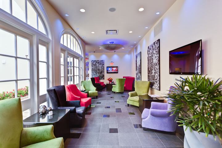 Lobby sitting area