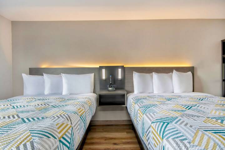1 Queen Bed | ADA Accessible Roll in Shower Kitchen (12 of 15)