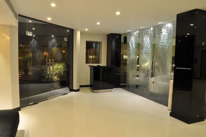 Interior entrance