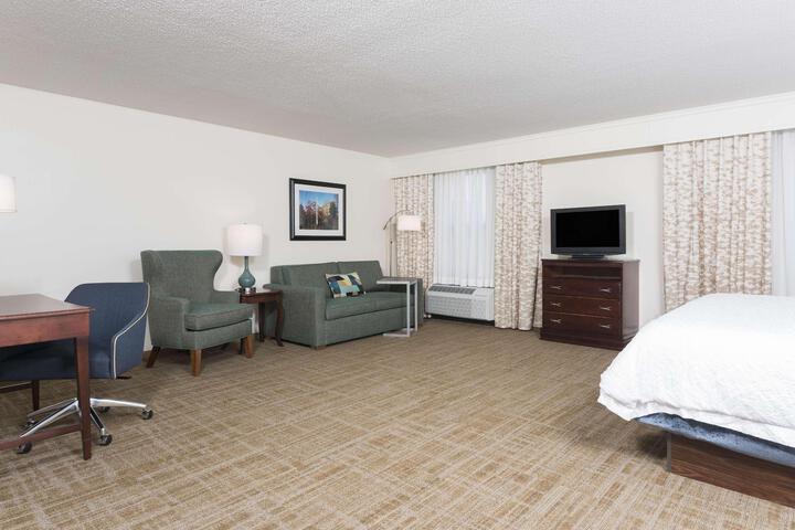 1 King Bed with Sofa Bed and Refrigerator (13 of 17)