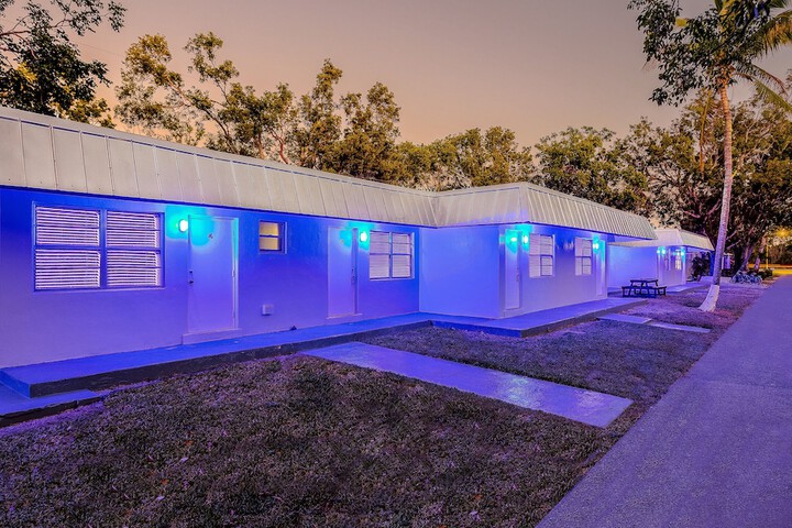 Front of property - evening/night