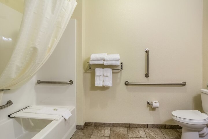 Mobility Accessible King Guestroom with Tub and Grab Bars (4 of 7)