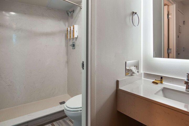1 King Bed Exercise Bike Microwave, Refrigerator Walk in Shower Full Breakfast (26 of 30)