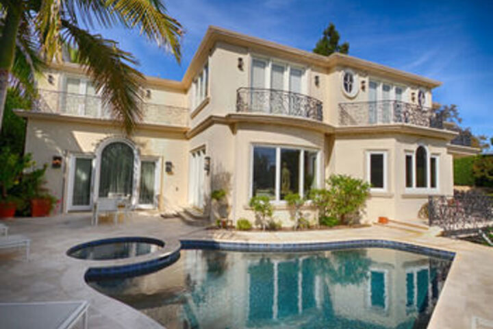 Exterior of Pacific Palisades French Manor Estate