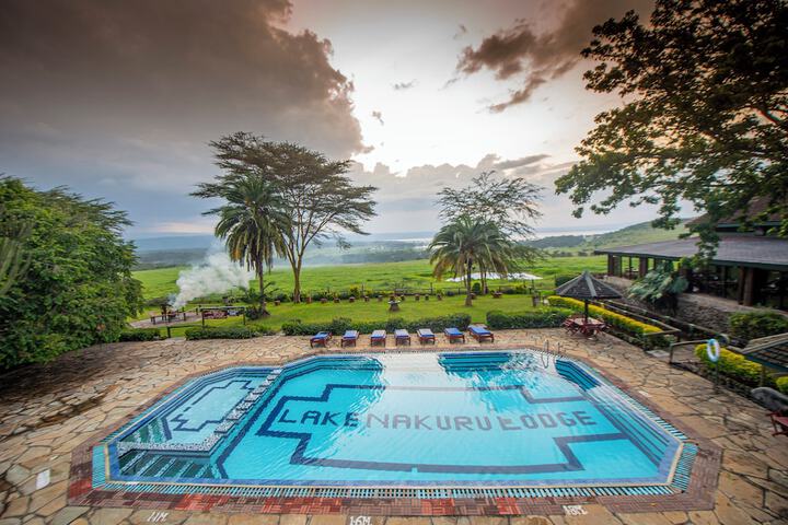 Exterior of Lake Nakuru Lodge