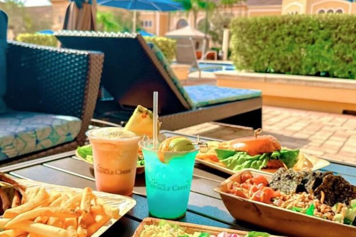 Poolside bar