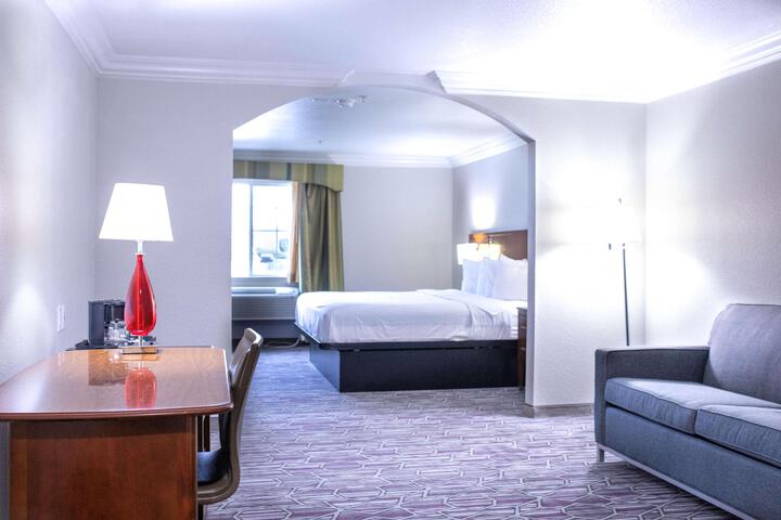 Accessible Suite 1 King Bed Accessible Bathtub Sofa Bed Microwave and Refrigerator Full Breakfast (8 of 10)