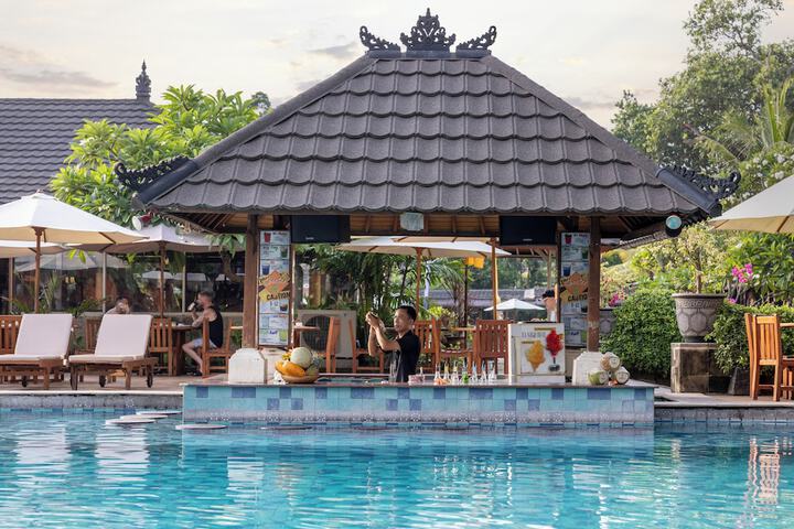 Swim-up bar