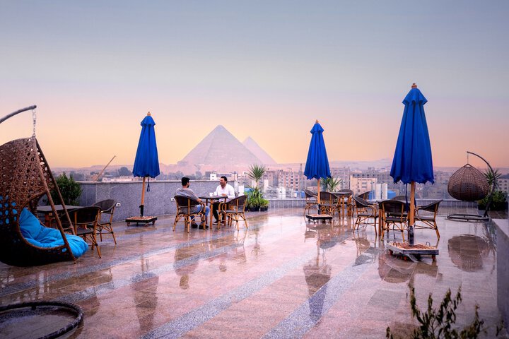 Blue Pyramids Eyes Hotel