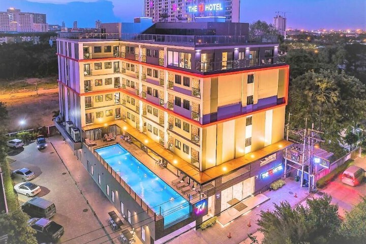 Exterior of The Tj Hotel