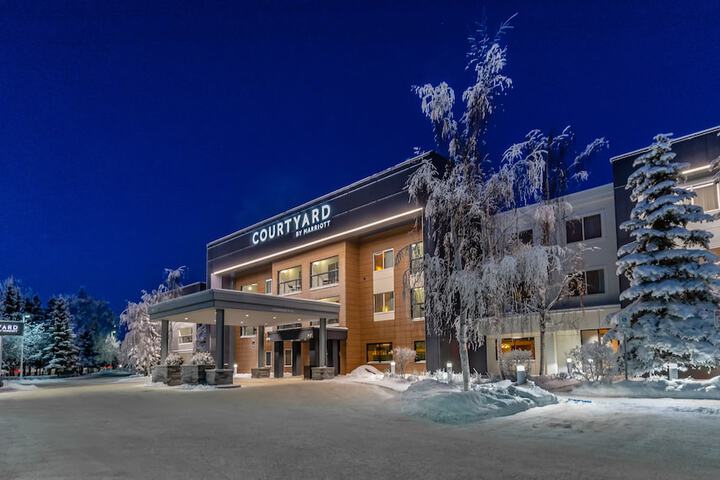 Front of property - evening/night