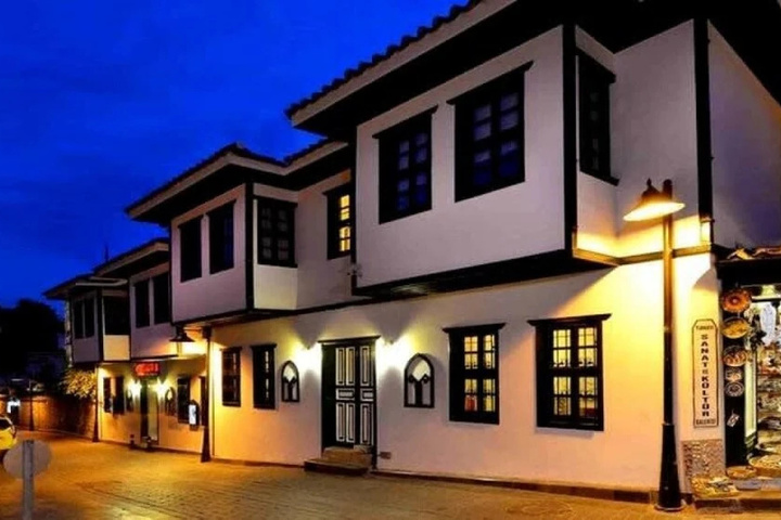 Exterior of Vibrant Hotel Suite in Historical Area