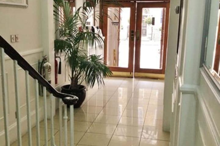 Interior entrance